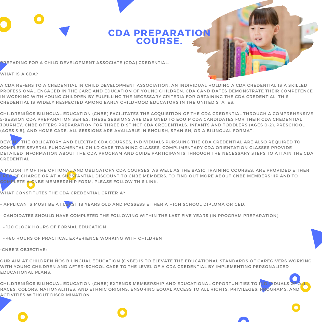 Cda Preparation Childreniñosinternational